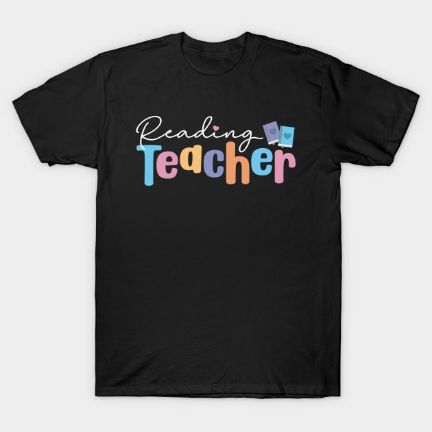 Reading Teacher Love T-Shirt by Meggie Nic